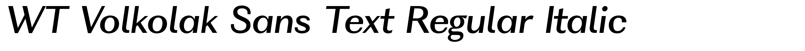 WT Volkolak Sans Text Regular Italic